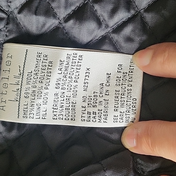 Artelier Nicole Miller Wool Coat Fabric made in Italy Size 4 - Picture 7 of 8